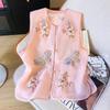 Spring 2025 new round neck vest high-end vest top vest summer embroidery