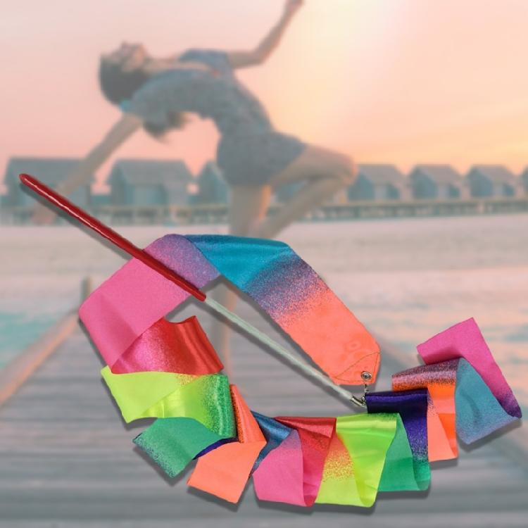 Sparkling Dance Ribbon Twirling Gymnastic Ribbon Long Ribbon Streamers Ribbon