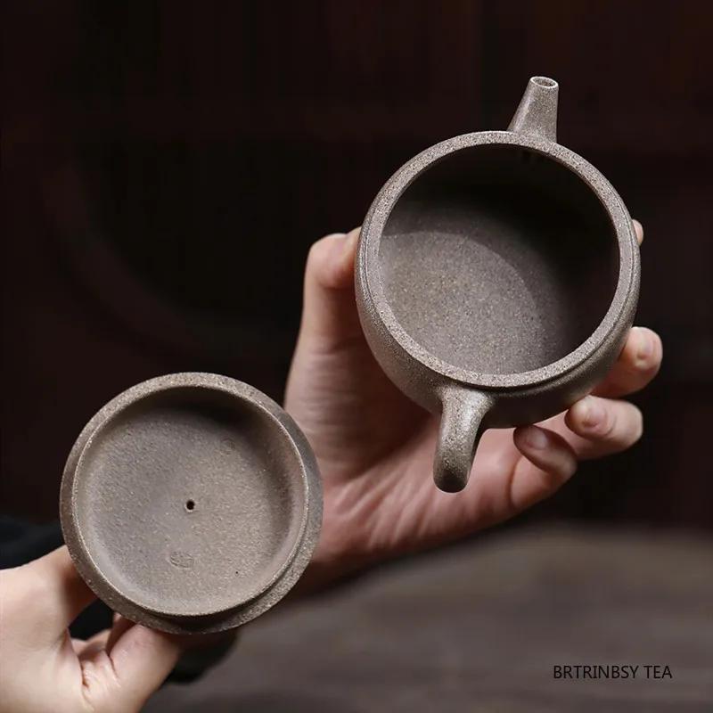 180ml Chinese Yixing Purple Clay Teapot Household Handmade Tea Pot Tradition Beauty Kettle Teaware Zisha Tea Set Accessories