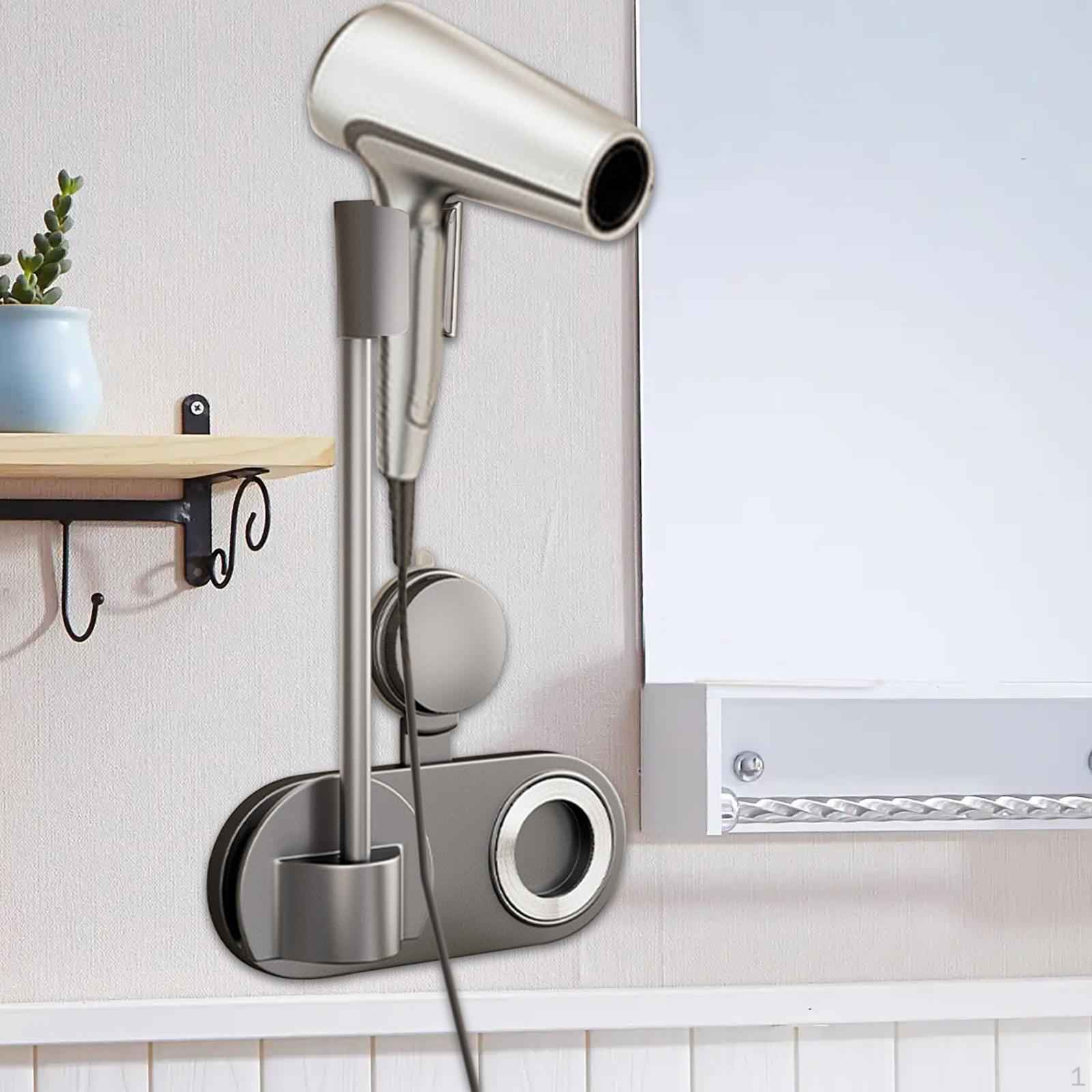 

Подставка для фена Hands Free, настенный держатель для вентилятора, прочный, регулируемый для домашних животных gray