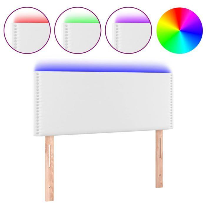 VidaXL LED Headboard Bedroom Furniture Single Bed Accessory Headboard Interior White 3121557