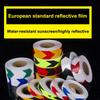 1 Roll Shining Reflective Safety Warning Tape Self Adhesive Twill Printing Reflective Tape For Car
