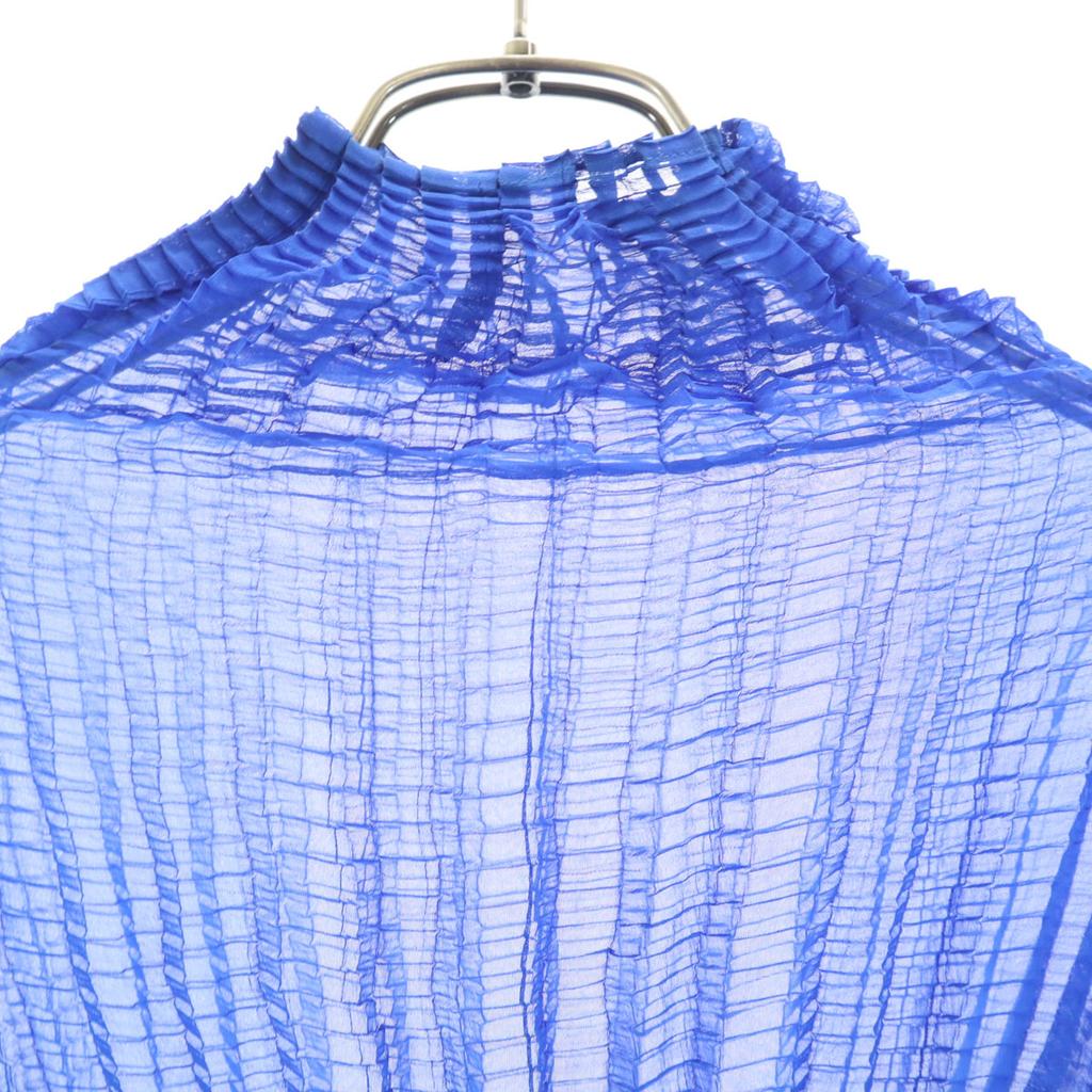 ISSEY MIYAKE 90s Old Long sleeve High neck Cut blue Women Used