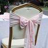 1PCS Thin Polyester-Cotton Chair Sashes DIY Flower Back Ties Chair Bows Sashes Chair Covers For Wedding Reception Events Banquet