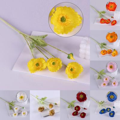 Colorful Wedding Decoration 2 Pack Long Stem Silk Flowers for Bridal Bouquets