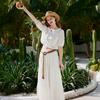 Vacation Style Vacation Two-piece Top+skirt Set