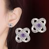 Korean Eternal Heart & Lucky Clover Earrings - Jewelry Collection