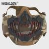 Fang Skull Mask with Ear Protection for Halloween and Outdoor Cycling