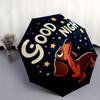 1pc Good Night Dachshund Umbrella with Plastic Handle,Suitable for All Seasons Home Travel Outdoor UmbrellaDD332