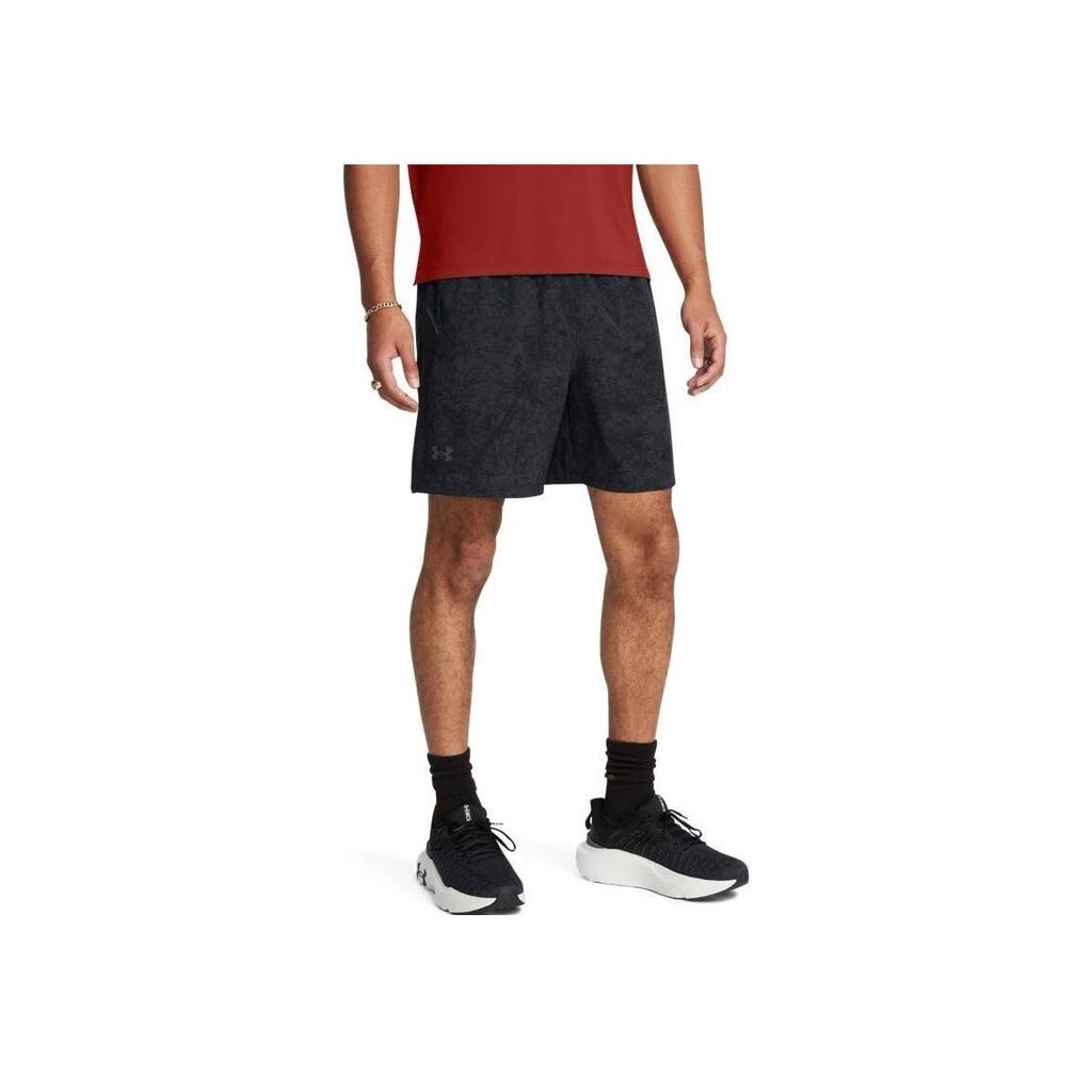Under Armour Lightweight Soft Woven Comfortable Lace-Up Three-Quarter Casual Shorts Men shorts Black 1378869-004