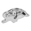 Stainless Steel Compartment Plates Silver For Storage