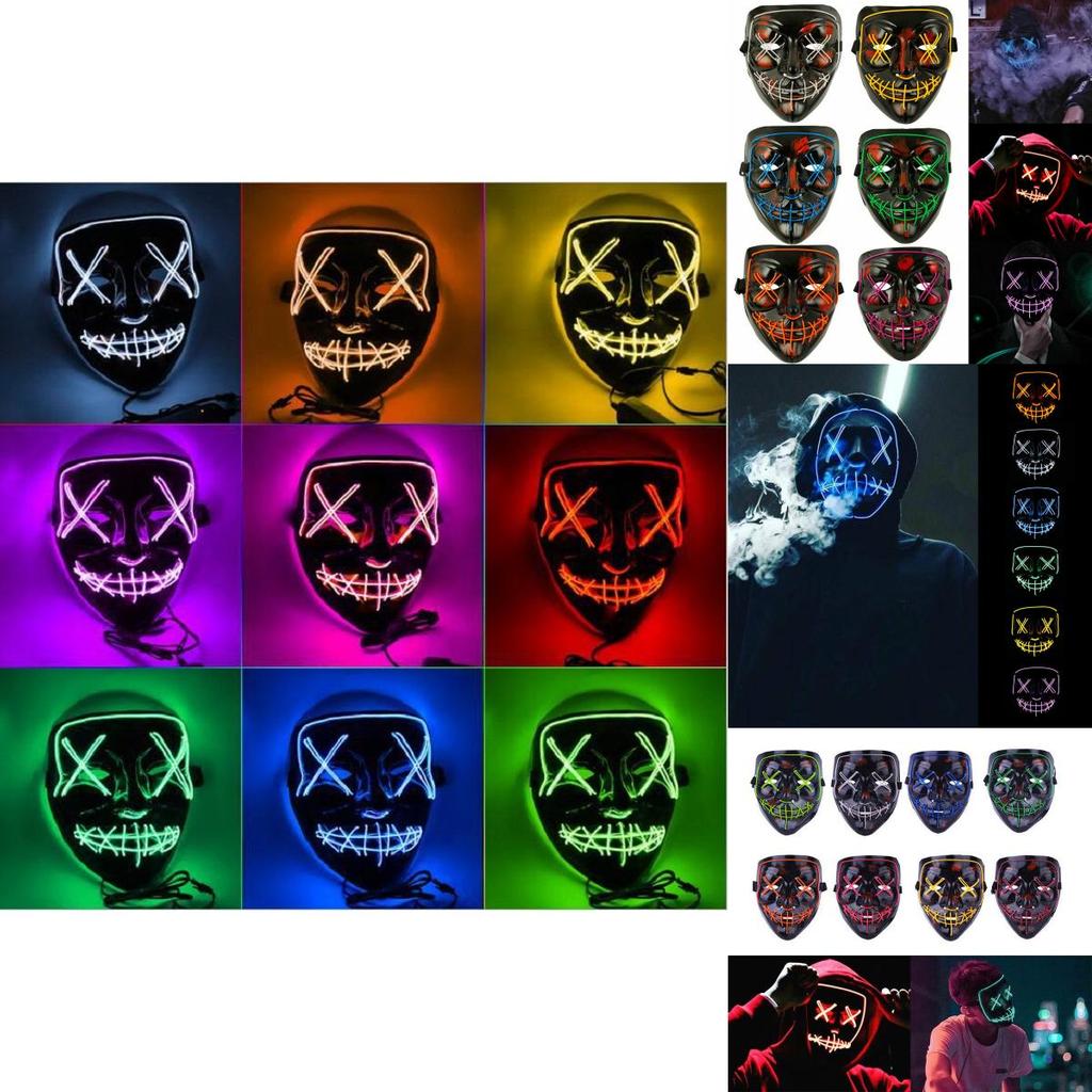 3-Modi Halloween Gruselmaske für Cosplay mit komfortablem, einzigartigem, ergonomischem Design