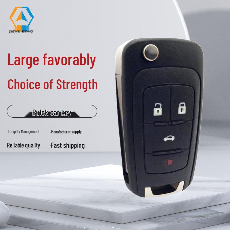 Buick 4-Button Folding Remote Key with 433 Frequency and 46 Chip