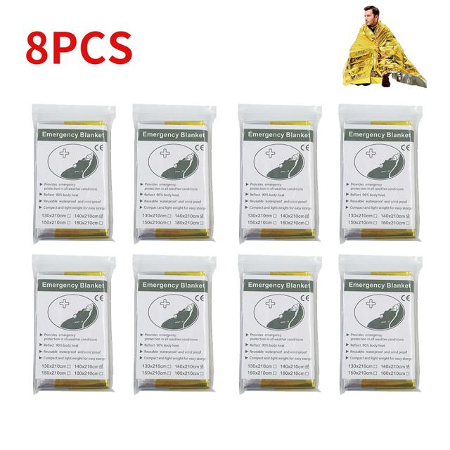 5-30 stücke Outdoor Notfall Überleben Decke Erste Hilfe Rettungs Kit Wasserdicht Wasserdichte Folie Thermische Camping Militär Decke Heißer