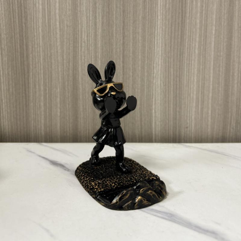 Rogue Rabbit Ornament Niedlicher Handyhalter Büro Desktop Ornament