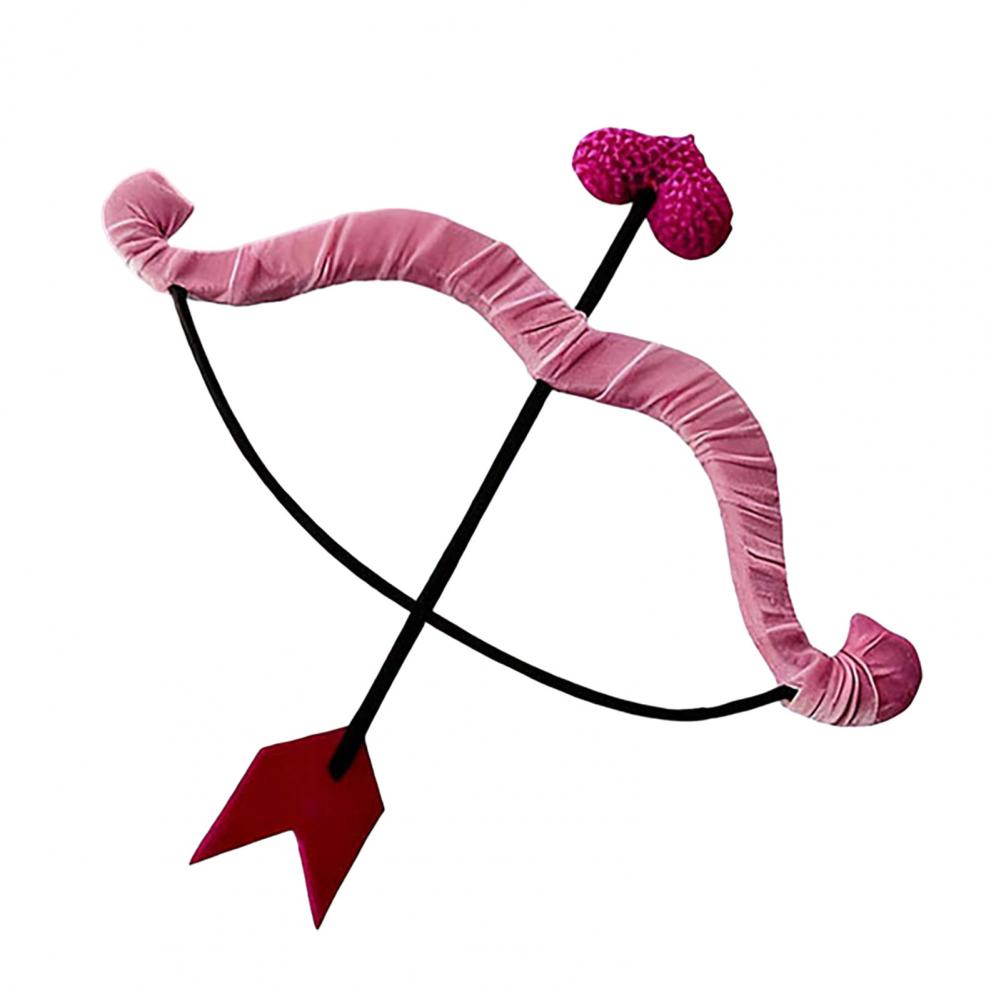 Стрелы Купидона Набор Мини-стрел Купидона Унисекс Набор Мини-лука и Стрел Купидона Аксессуар для Костюма на День Святого Валентина Хэллоуин для Взрослых