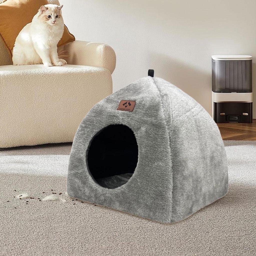 Cat Bed Cave Kitten House Puppy Tent with Non Slip Bottom Hideaway for Small