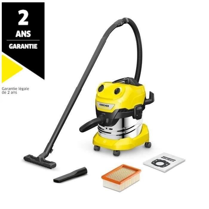 Aspirateur eau et poussière KARCHER WD 4 S V-20/5/22 - Cuve inox 20 L - 1000W