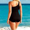 Dámské plavky Plavky Plus Size Polstrované Monokiny Bikini Koupání Beach