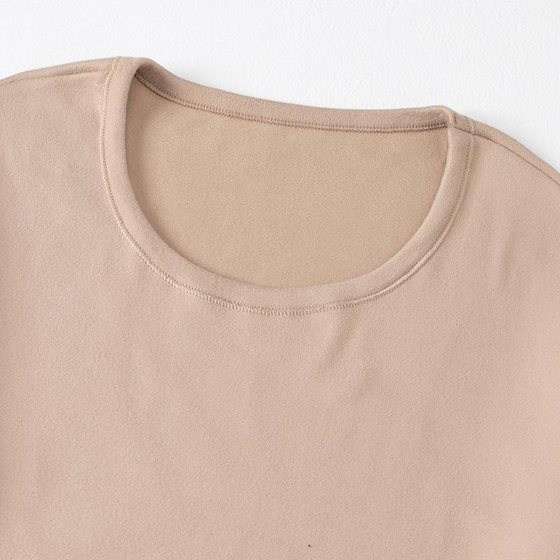 Men's Thermal Underwear Set Crew Neck Solid Long Johns Warm Soft Base Layer for Teens