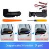 2PCS LED Dynamic Turn Signal Side Rearview Mirror Indicator Blinker Light for Toyota Hilux AN120 AN130 Fortuner 2016-2021Upgrade