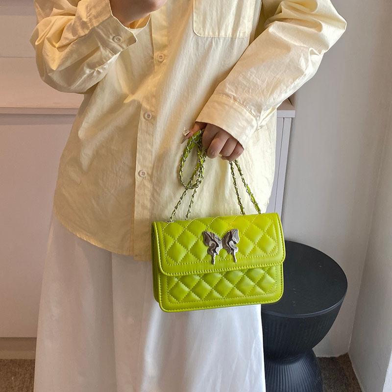Casual Small Bag New Style for Women's Popular Crossbody Bag Fashionable Shoulder Bag Simple Chain Large Capacity Small Square Bag