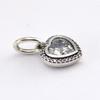 925 Sterling Silver Sparkling Love Dangle Charms Clear Beads For Jewelry Making Fits Original Bracelets