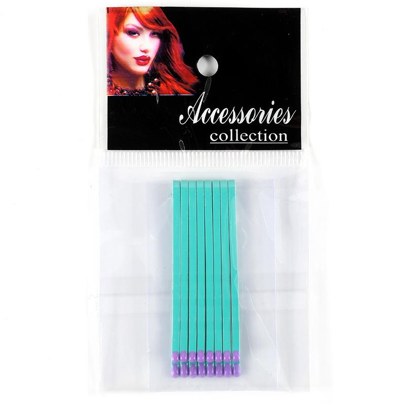 Hårnålar 10 st/set med 5 färger Populära Rainbow Glass Godisfärg Metall Bangs Clips Hårnål Bobby Pin Barrette