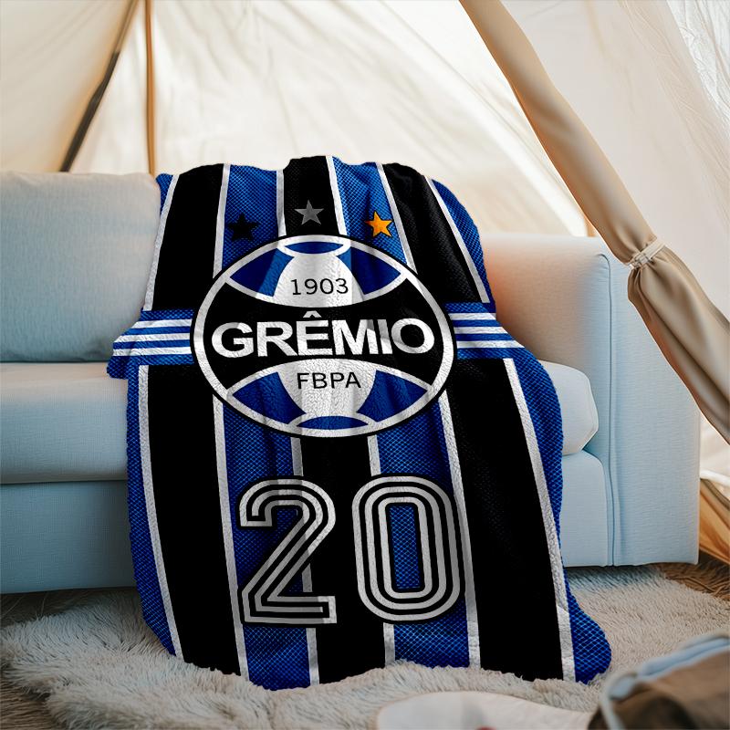 1PC Grêmio FBPA Printed Soft Flannel Blanket Throw for Adult Bedroom Living Room Sofa Camping Travel Fan Gifts Christmas Gifts