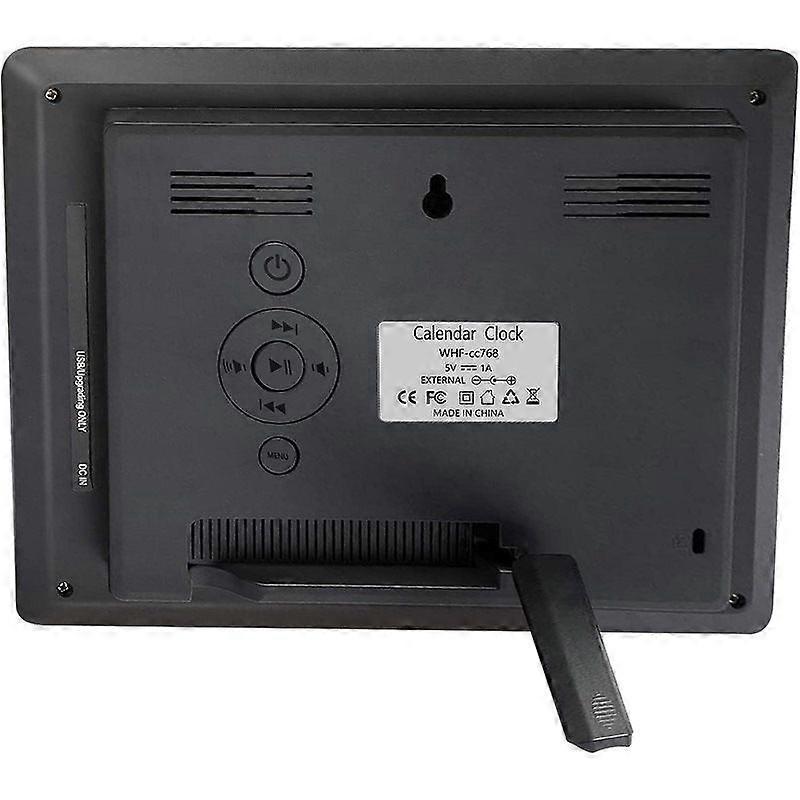 12 Alarm Dementia Clock, Non-Abbreviated Date Clock, Suitable For Elderly People With Impaired Vision, Alzheimer'S Patients With Memory Loss (8").