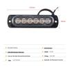 Ultra-Thin LED Car Warning Light: 6-Light, 12-24V, High-Brightness, Always-On Daytime Running & Turn Signal.
