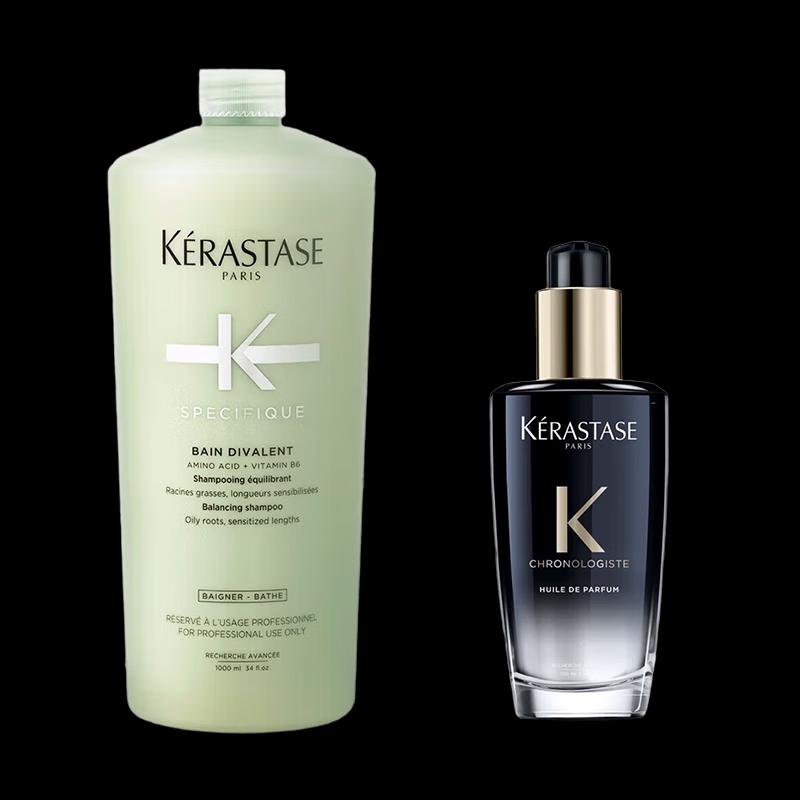 

Kérastase Dual Function Shampoo & Hair Oil Set
