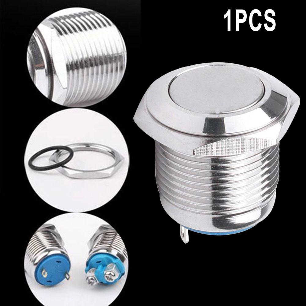16mm Waterproof Metal Push Button Switch Momentary NO for Circuit Control Applications Like Contactors and Relays