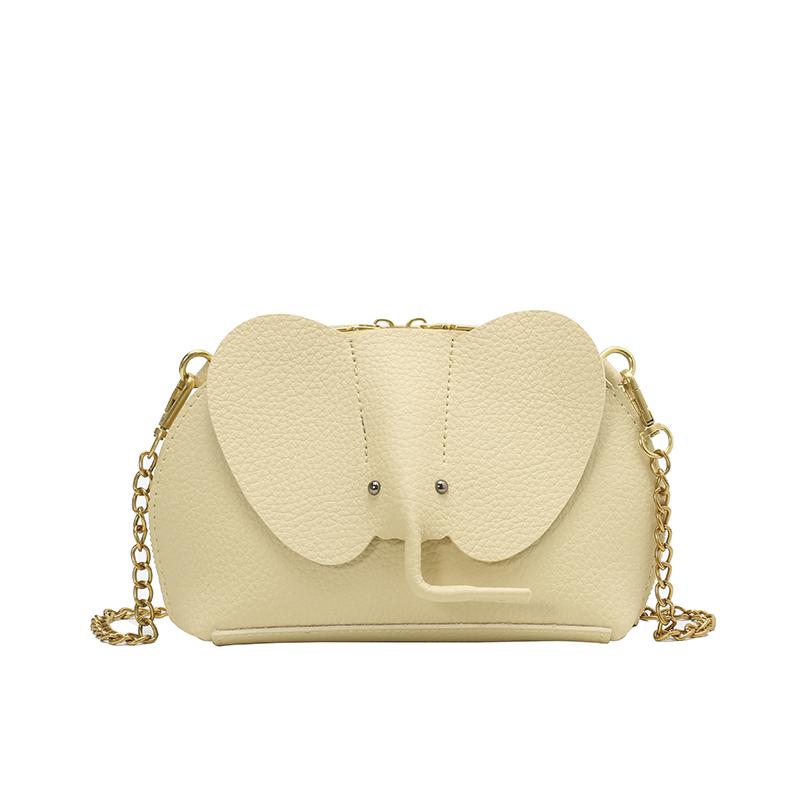 New Fashionable Cartoon Shoulder Bags Exquisite Elephant-shaped Crossbody Bags Versatile Solid-color Casual Bag Lightweight Bags