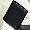 Black European Imported Leather Interior Check Line Point Wallet Dbwa5e852b