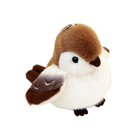 

Попугай, плюшевая кукла, кулон, брелок, Воробей, мягкая игрушка, маленькая птичка, плюшевая игрушка для рюкзака, бумажник для ключей от машины C