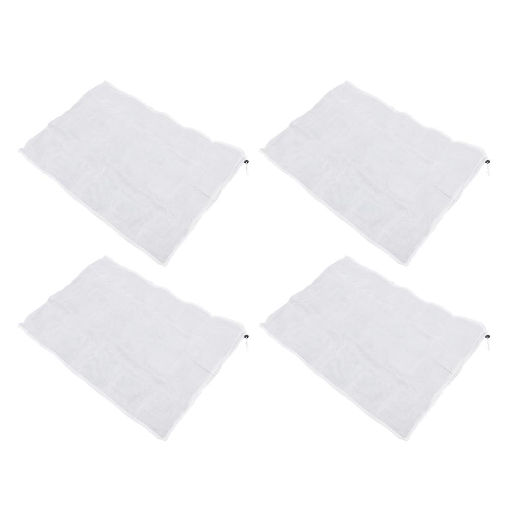 4PCS Protective Cover Netting Barrier Drawstring Design Garden Bird Barrier Mesh Cover 1.8x1.8m