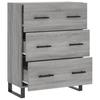Vidaxl Cabinet, Sonoma Grey Oak, 69.5X34X90Cm, Wood-Based Material
