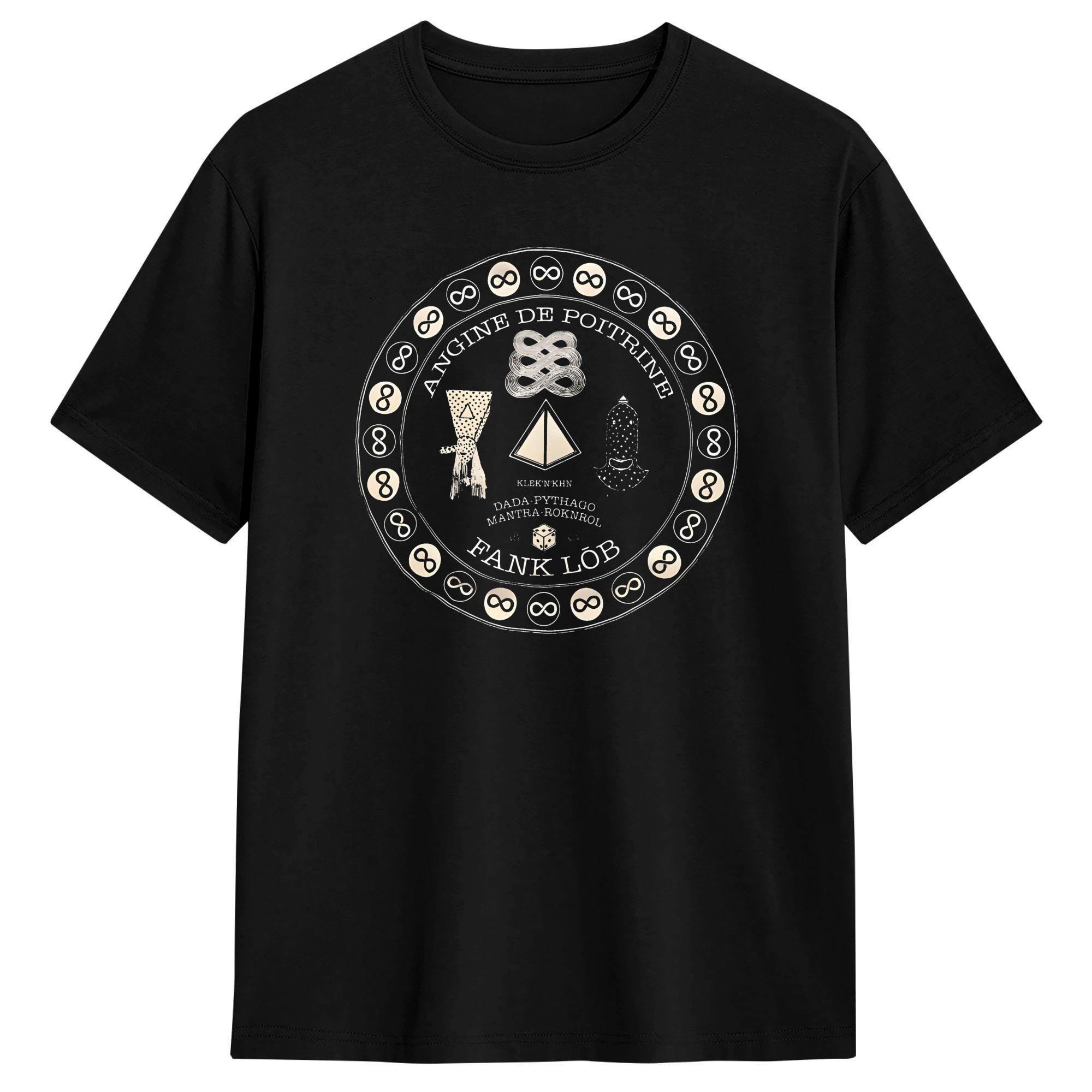 Angine de Poitrine TShirt Summer Cotton T Shirts For Unisex Leisure Casual Tshirt Short Sleeve YK Fun Tees S