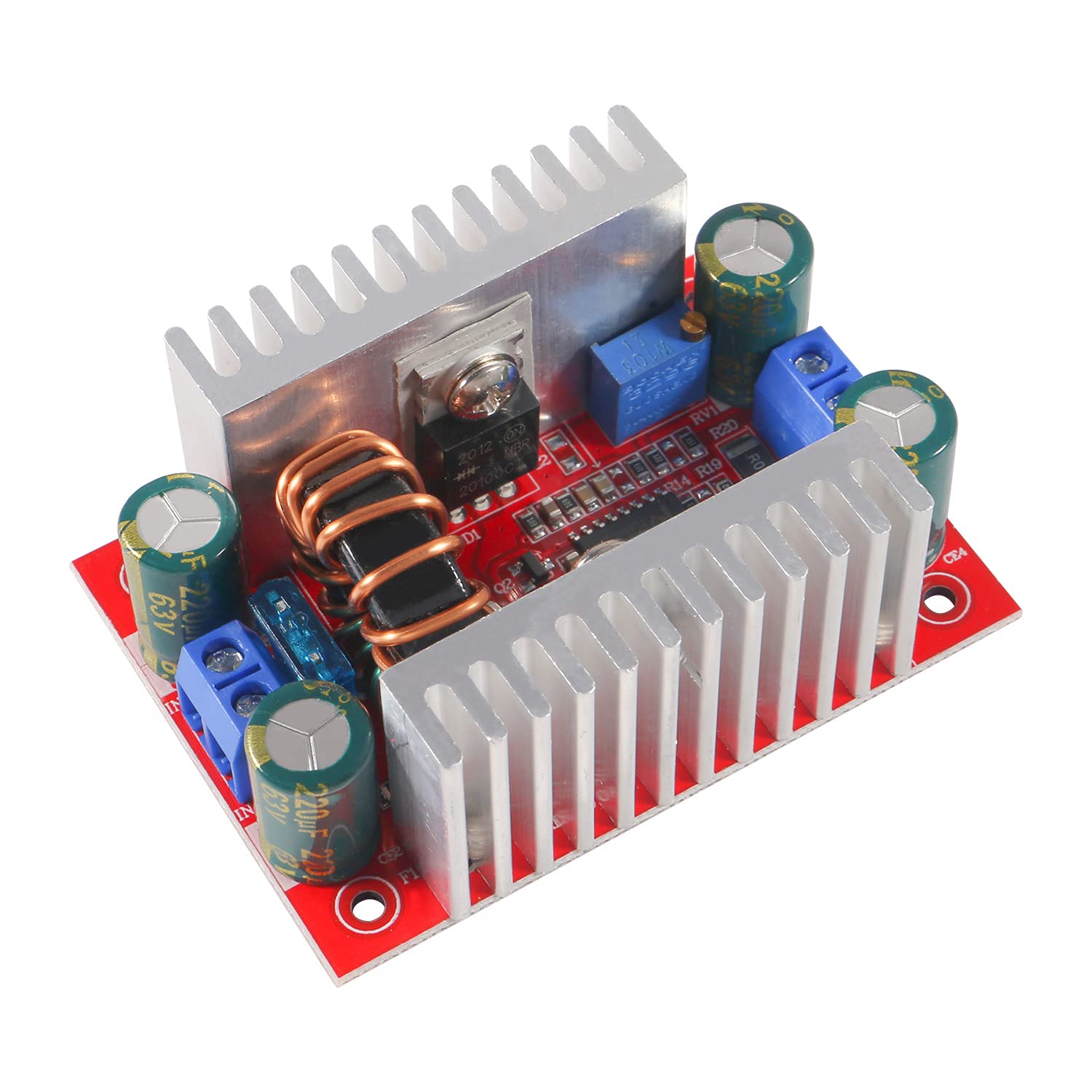 

Підвищувальний перетворювач постійного струму постійного струму 400 Вт Підвищувальний модуль живлення Світлодіодний драйвер 8,5-50 В до 10-60 В Підвищувальний перетворювач потужності для електрики