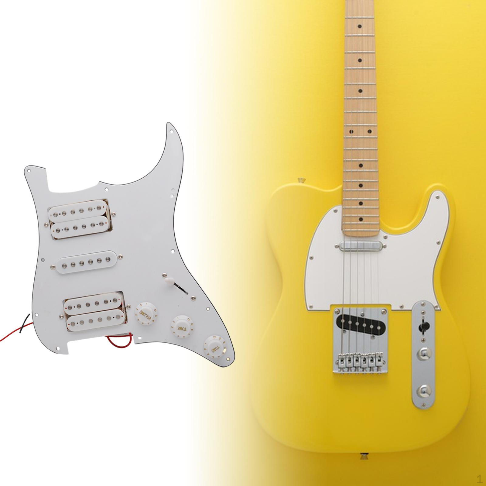 

Гитарный пикгард скретч-пластина металлический современный профессиональный портативный 11 отверстий пятисторонний HSH white