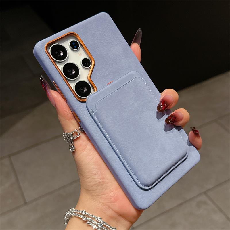 

PU Leather 2 in 1 Detachable Magnetic With Card Holder Phone Case For Samsung Galaxy S24 S25 Ultra Plus Magsafe Shockproof Cover For Galaxy S25 Ultra
