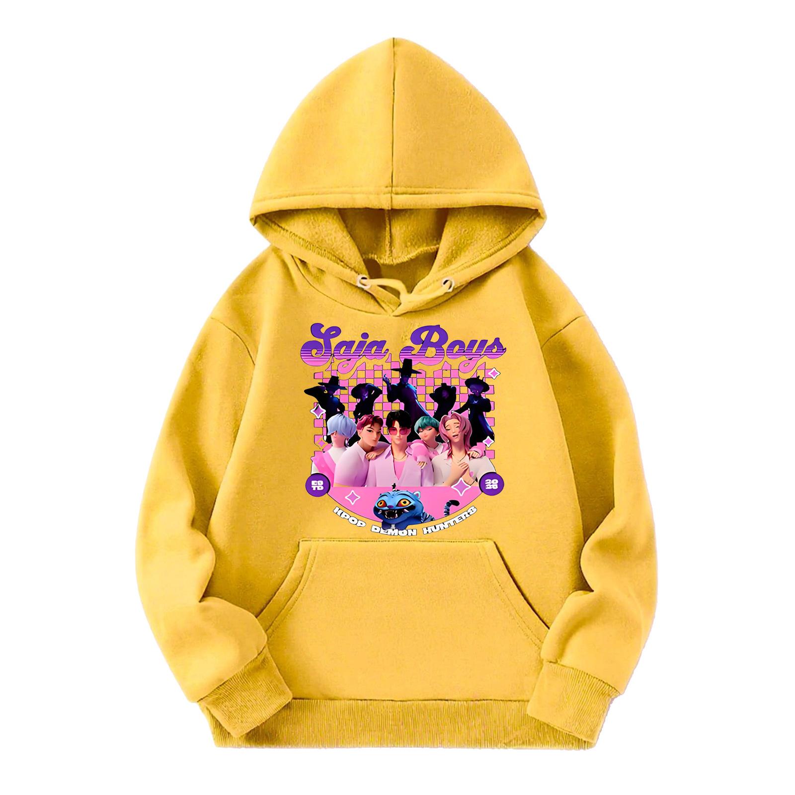 

Детский повседневный пуловер с круглым вырезом и принтом, с длинными рукавами и капюшоном 140 фиолетовый