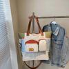 Yoga Pouch Expandable Travel Bag Contrast Color Anti-Splash Water Handbag  Work