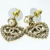 Used CHANEL Pierce COCO Mark metal 6.4g Silver heart