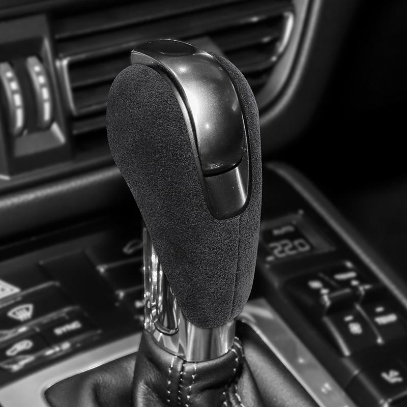 Alcantara Wildleder Schalthebel Schalthebelknauf Abdeckung Griff Schutz Auto Zubehör Verkleidung Für Porsche Macan Panamera 718 911 Cayenne