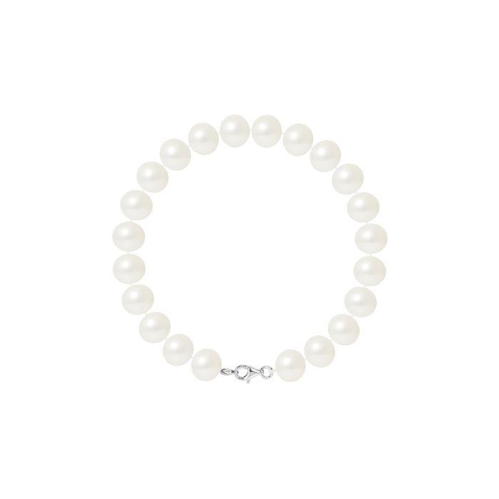 Bracelet - PEARLS & COLORS - Pearls & Colors - Perle d'eau douce 9-10 mm - Argent 925 - Qualité AAA+
