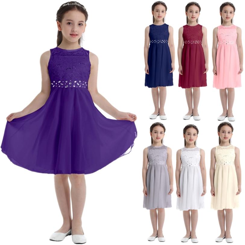 

Мереживна шифонова сукня для дівчинки з блискітками. Дитяча сукня без рукавів для принцеси на весілля та день народження. 3-4 Years сірий колір