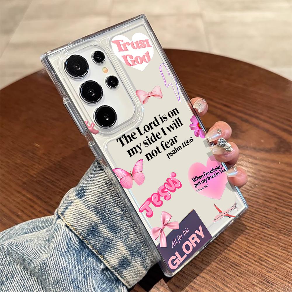 Travel Postcard Phone Case For Samsung Galaxy A35 A55 A53 A54 A34 5G Note 20 S23 S25 S24 S22 S21 Ultra FE Plus Clear TPU Fundas