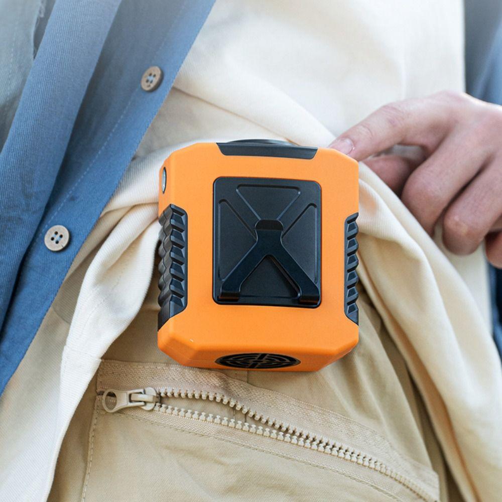 Wearable Cooling Fan With Night 8000mAh Air Circulator Durable Waist Fan  Camping Outdoor Travel
